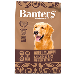 CANE BANTERS ADULT 15KG MED POLLO RISO