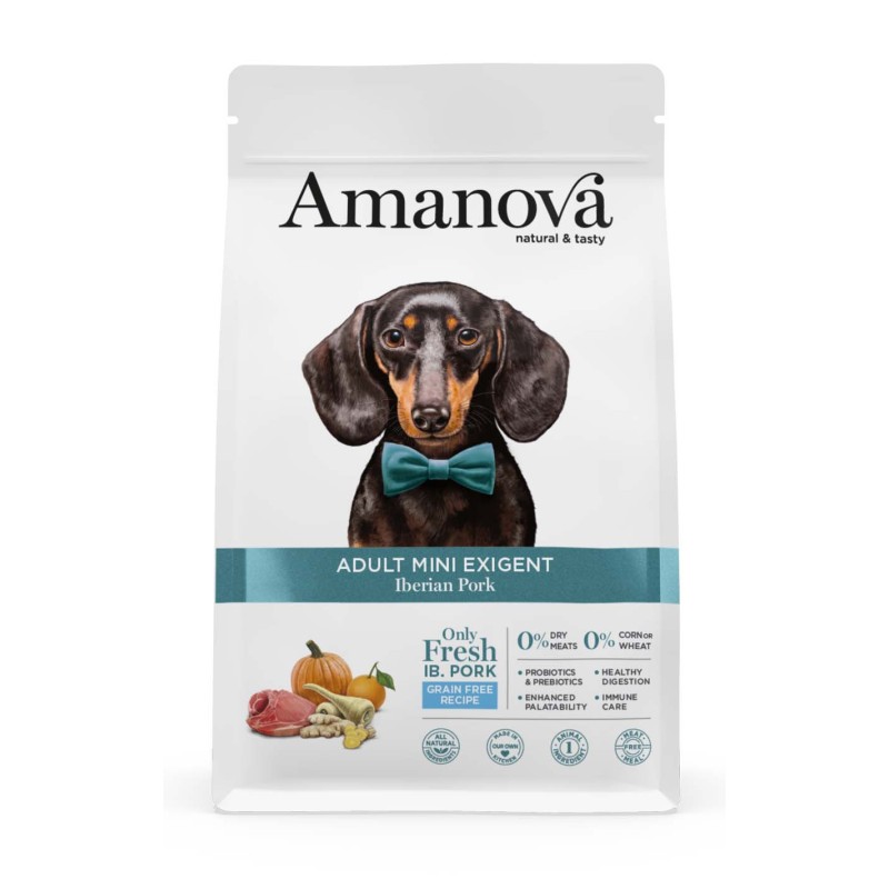 CANE AMANOVA EXIGENT IBERIAN ADULT MINI 7KG MAIALE