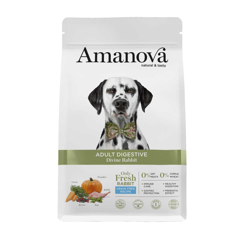 CANE AMANOVA DIGESTIVE DIVINE ADULT 10KG CONIGLIO