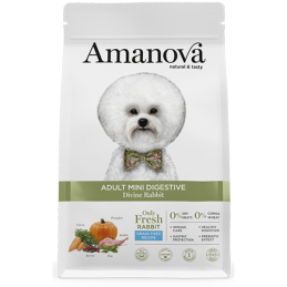 CANE AMANOVA DIGESTIVE DIVINE ADULT MINI 2KG CONIGLIO