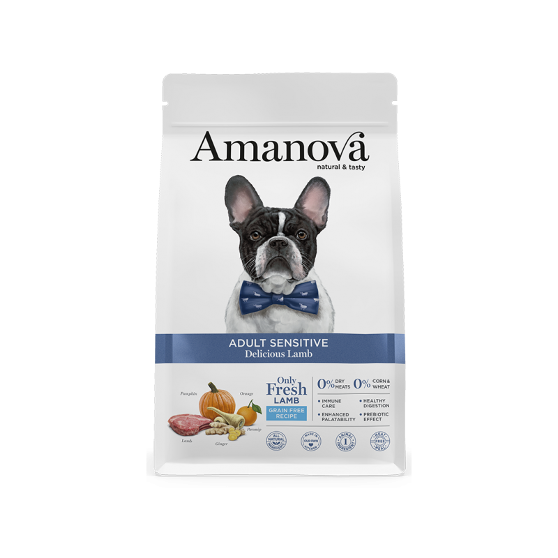 CANE AMANOVA DELICIOUS ADULT SENSITIVE 2KG AGNELLO