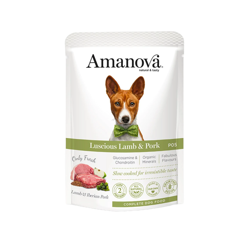 CANE AMANOVA BUSTA 300GR P05 AGNELLO MAIALE