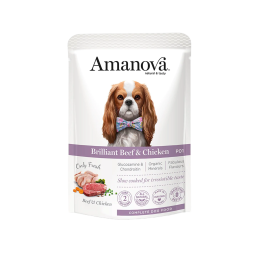 CANE AMANOVA BUSTA 300GR P01 MANZO POLLO