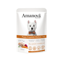 CANE AMANOVA BUSTA 100GR P08 PUPPY POLLO