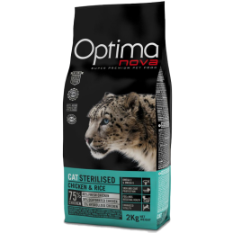 GATTO OPTIMA NOVA STERILISED 2KG POLLO RISO