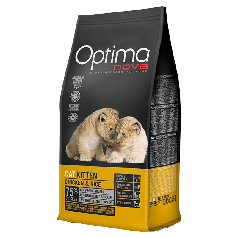 GATTO OPTIMA NOVA KITTEN 2KG POLLO RISO