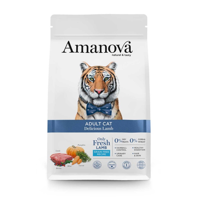 GATTO AMANOVA DELICIOUS ADULT 6KG AGNELLO