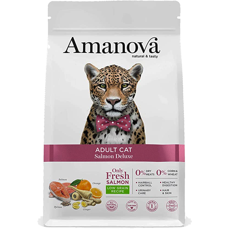 GATTO AMANOVA DELUXE STERILISED 300GR SALMONE