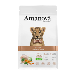 GATTO AMANOVA EXQUISITE KITTEN 300GR POLLO