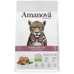 GATTO AMANOVA DELUXE STERILISED 6KG SALMONE