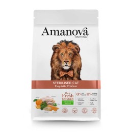 GATTO AMANOVA EXQUISITE STERILISED 1.5KG POLLO