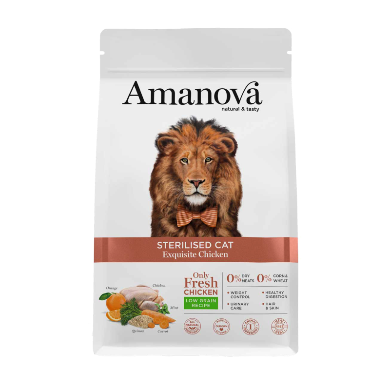 GATTO AMANOVA EXQUISITE ADULT 1.5KG POLLO