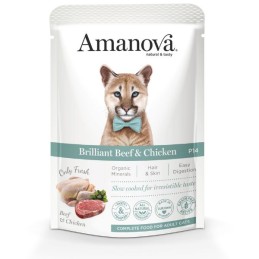 GATTO AMANOVA BUSTA 85GR P14 MANZO POLLO