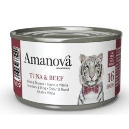 GATTO AMANOVA 70GR BROTH 16 TUNA & BEEF