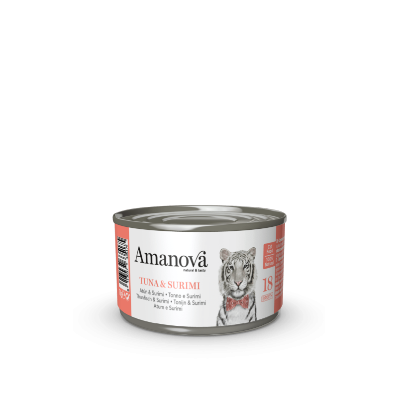 GATTO AMANOVA 70GR BROTH 18 TUNA & SURIMI BROTH