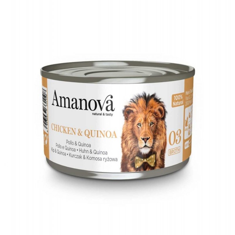 GATTO AMANOVA 70GR BROTH 03 CHICKEN & QUINOA