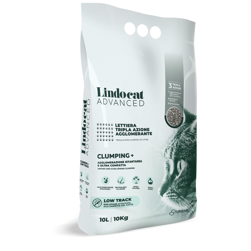 LETTIERA LINDOCAT CLUMPING+ LOW TRACK 10LT/10KG