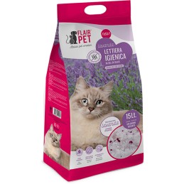 LETTIERA FLAIR PET SILICIO 15LT PLUS LAVANDA