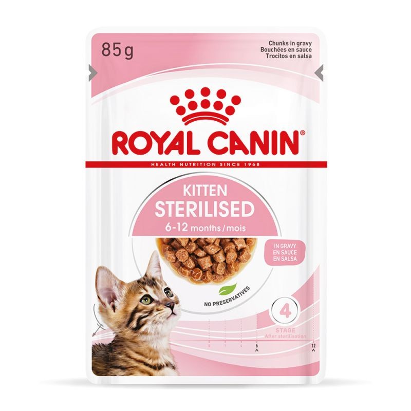 GATTO ROYAL CANIN KITTEN STERILIZED 85GR BUSTA GRAVY