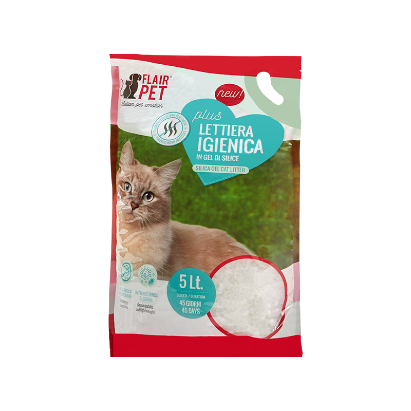 LETTIERA FLAIR PET SILICIO 5LT PLUS NEUTRA