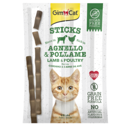 GATTO SNACK GIMPET STICKS 4X20GR AGNELLO E POLLO