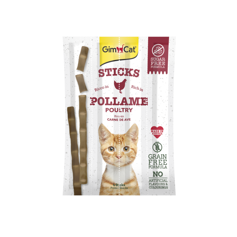 GATTO SNACK GIMPET STICKS 4X20GR POLLO