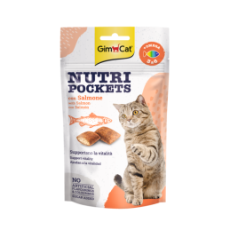 GATTO SNACK NUTRIPOCKETS 60GR SALMONE