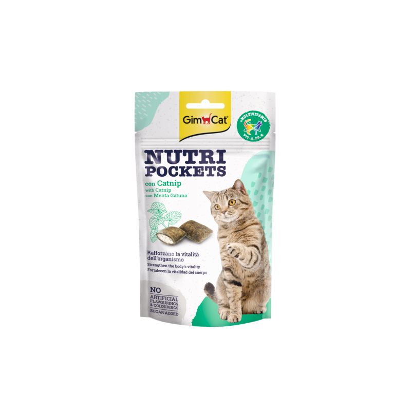 GATTO SNACK NUTRIPOCKETS 60GR ERBAGATTO