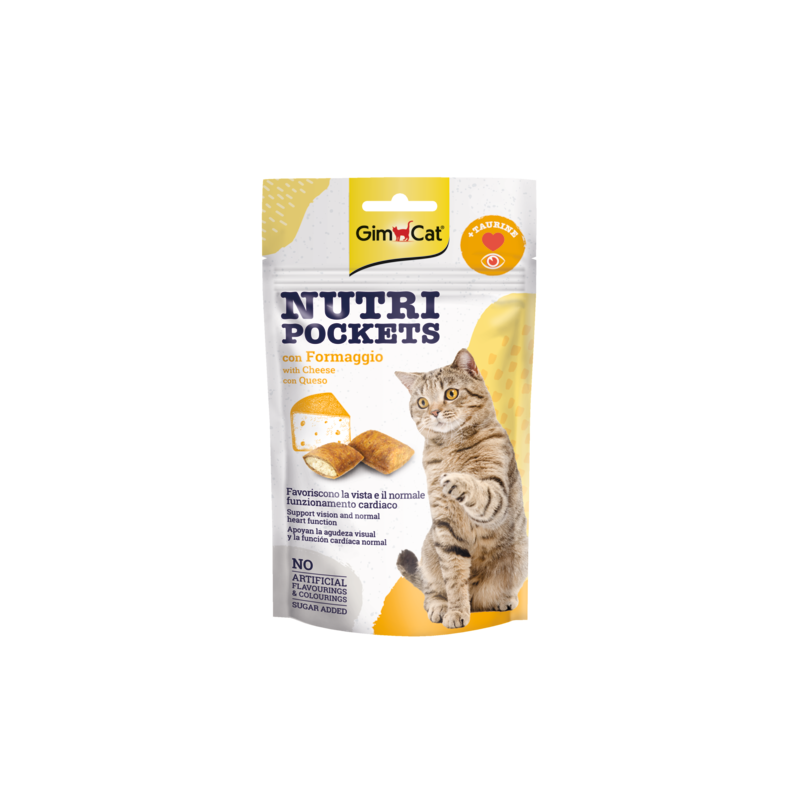 GATTO SNACK NUTRIPOCKETS 60GR FORMAGGIO