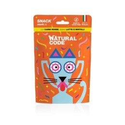 GATTO SNACK NATURAL CODE 60GR STERIL CARNI ROSSE