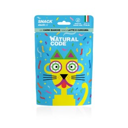 GATTO SNACK NATURAL CODE 60GR STERIL CARNI BIANCHE