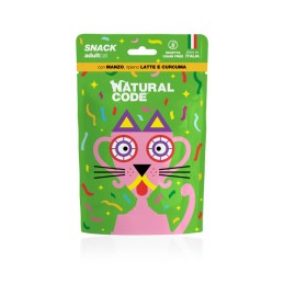 GATTO SNACK NATURAL CODE 60GR ADULT MANZO CURCUMA