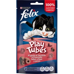 GATTO SNACK FELIX PLAY TUBES 50GR TACCHINO PROSCIUTTO