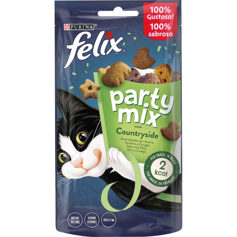 GATTO SNACK FELIX PARTY MIX 60GR COUNTRYSIDEMIX ANA/