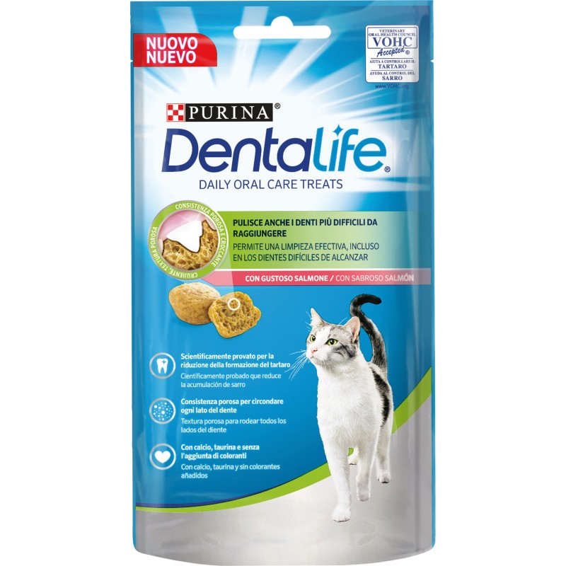 GATTO SNACK PURINA DENTALIFE 40GR SALMONE