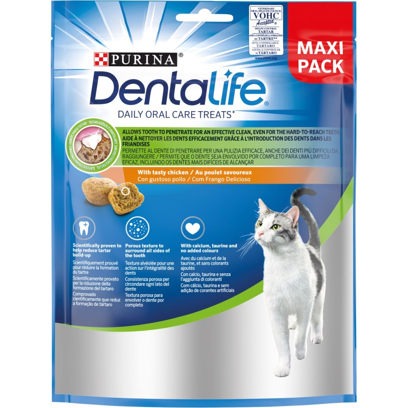 GATTO SNACK PURINA DENTALIFE 140GR POLLO