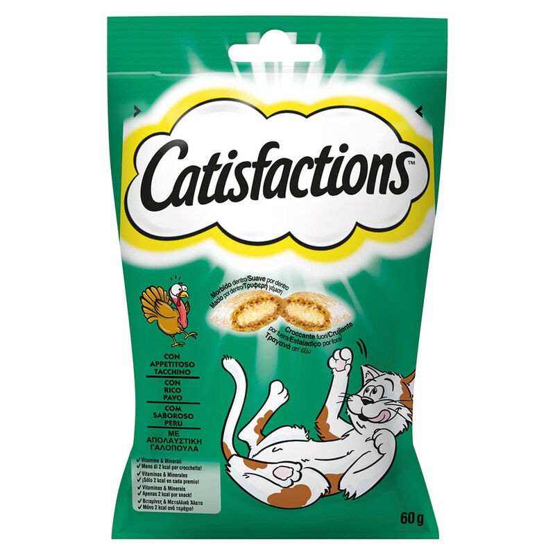 GATTO SNACK CATISFACTIONS 60GR TACCHINO