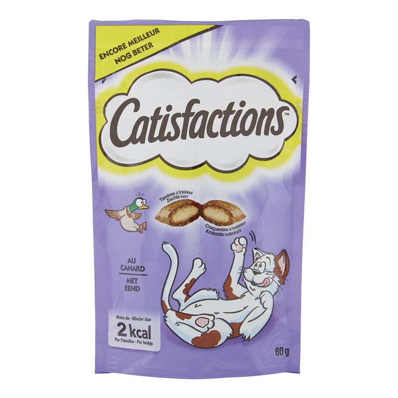 GATTO SNACK CATISFACTIONS 60GR ANATRA