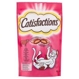 GATTO SNACK CATISFACTIONS 60GR MANZO