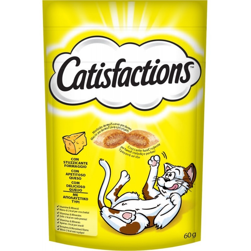 GATTO SNACK CATISFACTIONS 60GR FORMAGGIO