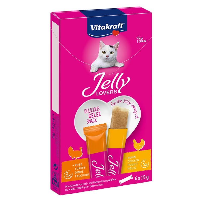 GATTO SNACK VITAKRAFT JELLY LOVERS POL TACC 6x15GR