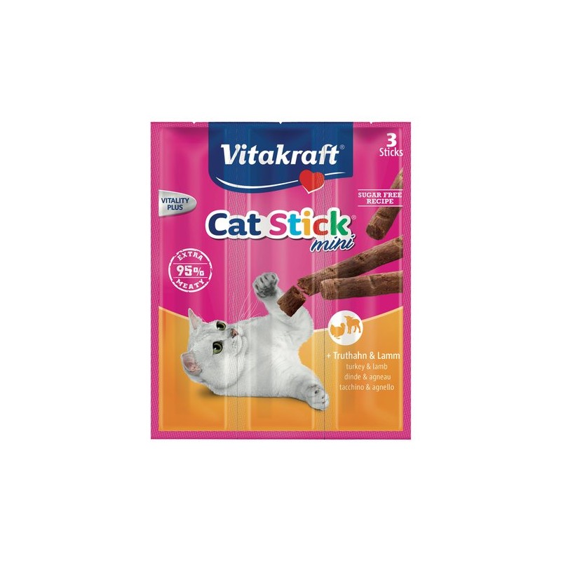 GATTO SNACK MINI STICKS VITAKRAFT 18GR TACCHINO AGNE