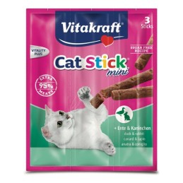 GATTO SNACK MINI STICKS VITAKRAFT 18GR ANATRA CONIGL