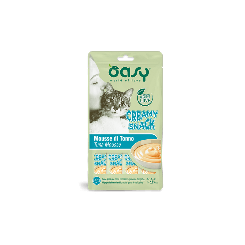 GATTO SNACK OASY CREAMY 4X15GR TONNO