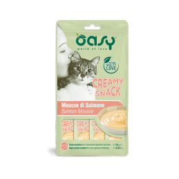 GATTO SNACK OASY CREAMY 4X15GR SALMONE