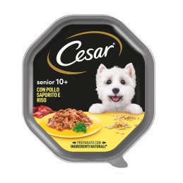 CANE CESAR 150GR SENIOR 10+ POLLO SAPORITO RISO