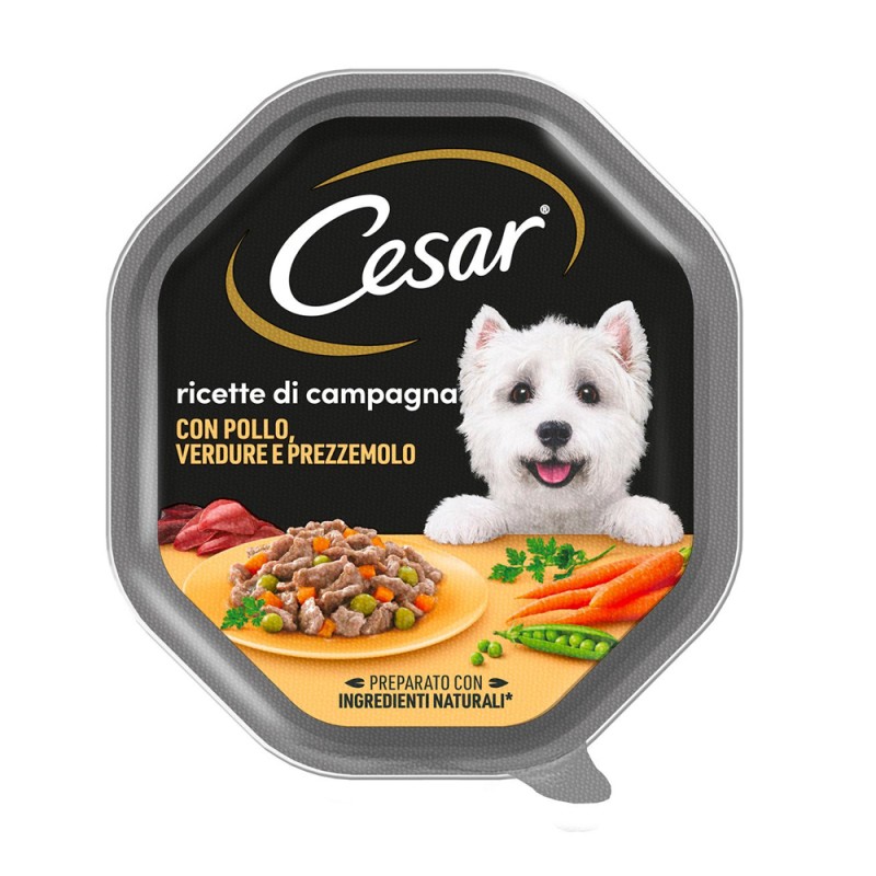 CANE CESAR 150GR RICETTE DI CAMPAGNA POLLO VERDURINE SALSA