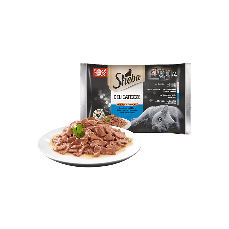 GATTO SHEBA 4X85GR DELICATEZZE SALSA PESCE