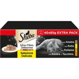 GATTO SHEBA BUSTA 40X85GR CARNI BIANCHE