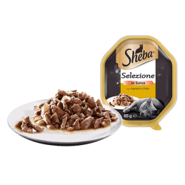 GATTO SHEBA 85GR SELEZIONE IN SALSA AGNELLO E POLLO